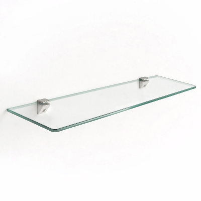 Glass bathroom shelf 15x5 in (40x13 cm)