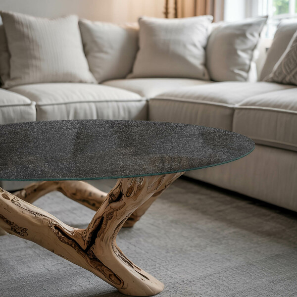 Glass table top with print Natural stone pattern