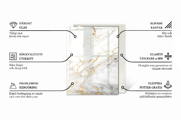 Rectangular glass table top Wood panel pattern