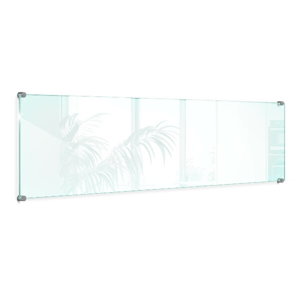 Printed glass splashback transparent 100x30 cm