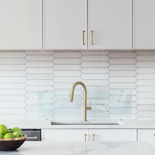 Printed glass splashback transparent 100x30 cm