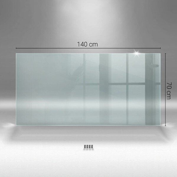 Transparent coloured glass splashback 140x70 cm