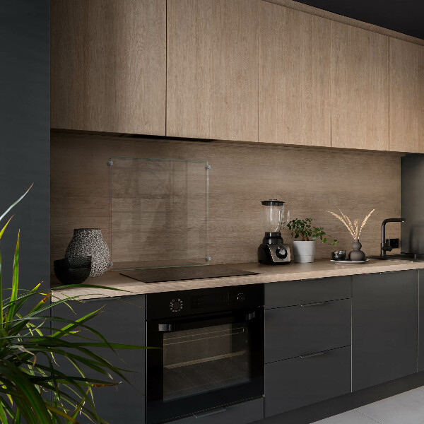 Glass cooker splashback transparent 60x60 cm