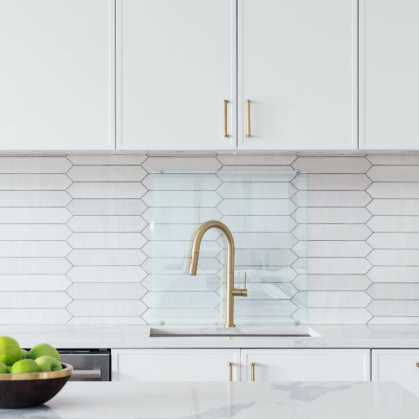 Glass cooker splashback transparent 60x60 cm