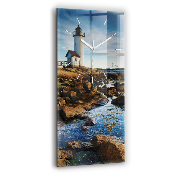 Vertical wall clock Annisquam Lighthouse