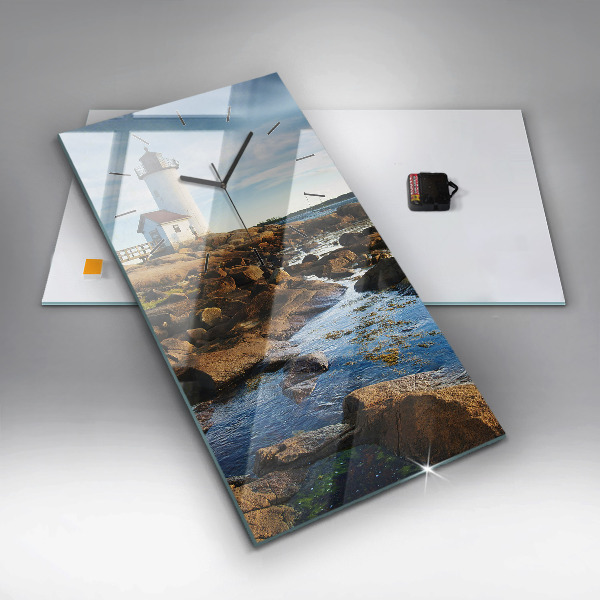 Vertical wall clock Annisquam Lighthouse