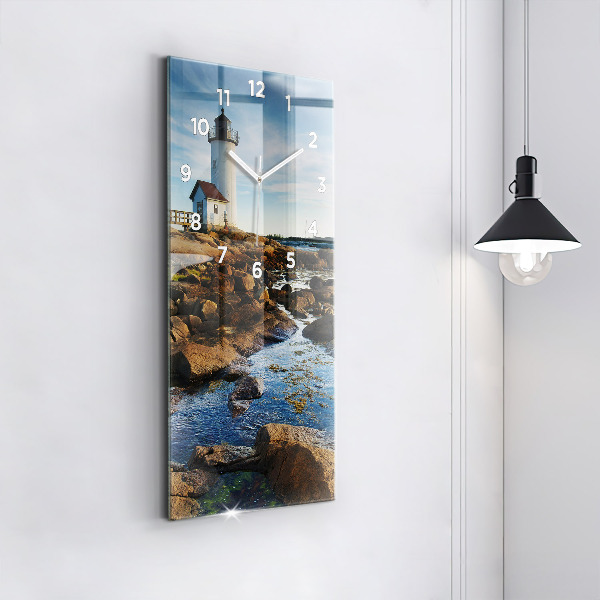 Vertical wall clock Annisquam Lighthouse