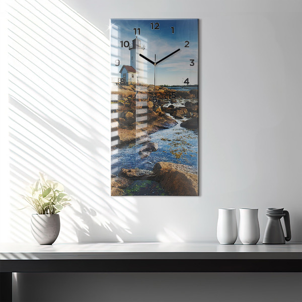 Vertical wall clock Annisquam Lighthouse