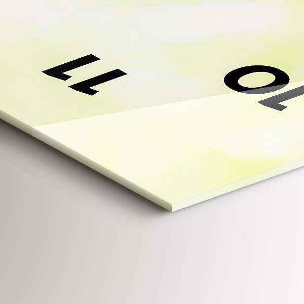 Vertical wall clock Green grass