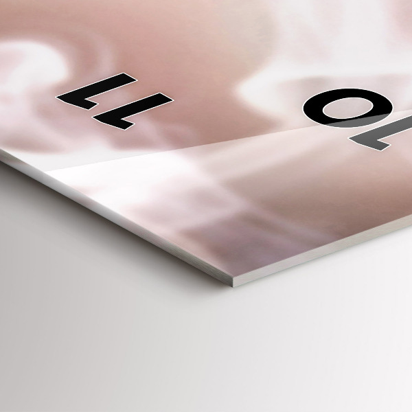 Vertical wall clock A cup of coffee