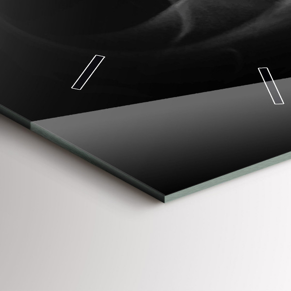 Vertical wall clock A cup of coffee