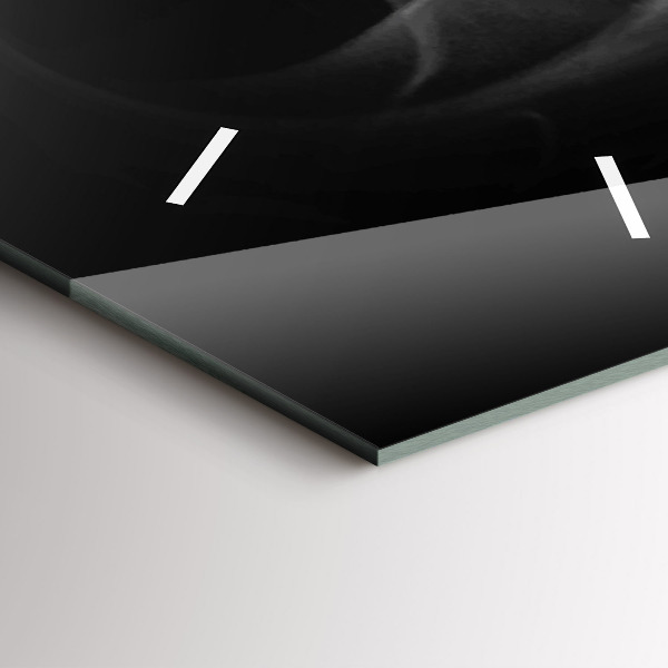 Vertical wall clock A cup of coffee