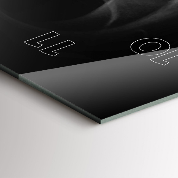 Vertical wall clock A cup of coffee