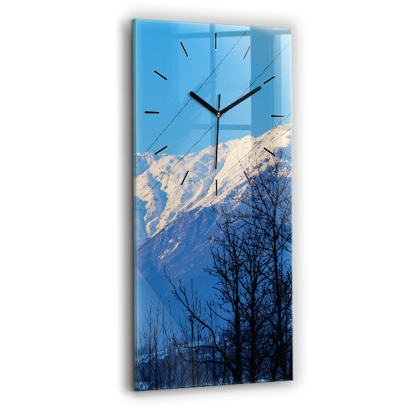 Vertical wall clock Mountain view