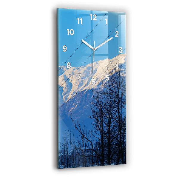 Vertical wall clock Mountain view