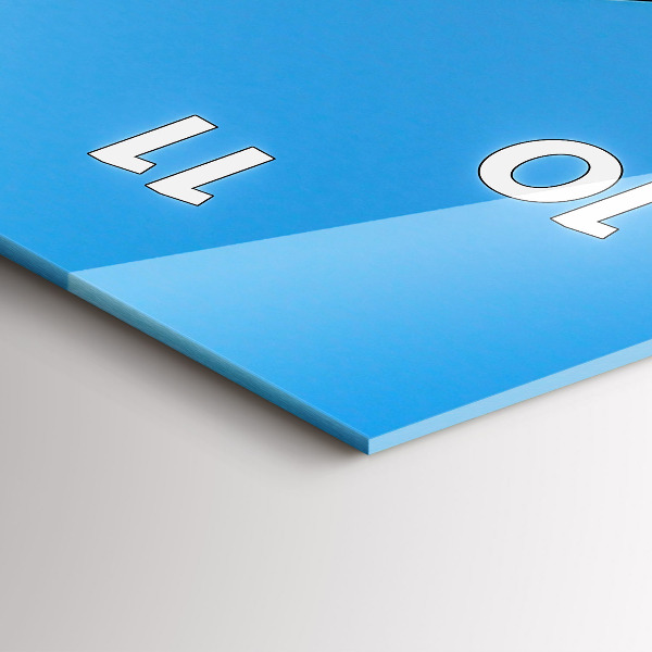 Vertical wall clock Mountain view