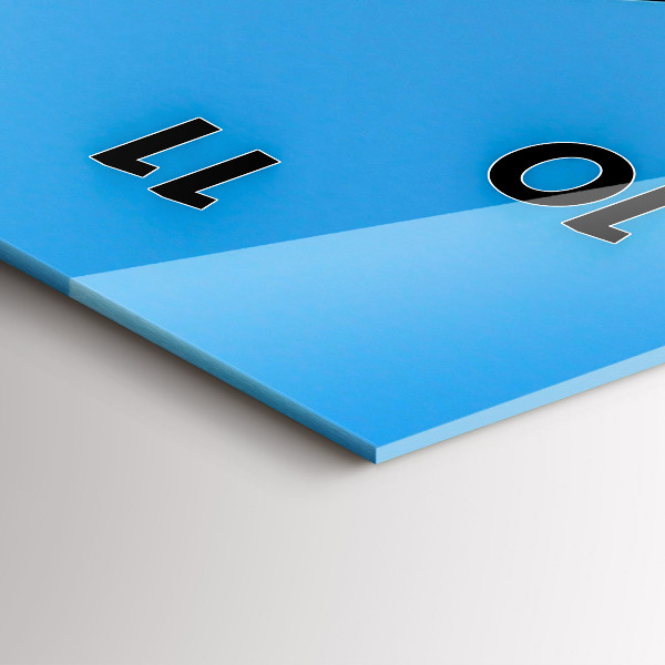 Vertical wall clock Mountain view