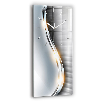 Vertical wall clock Metal abstraction