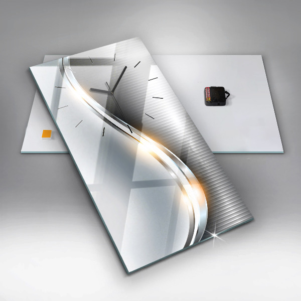 Vertical wall clock Metal abstraction