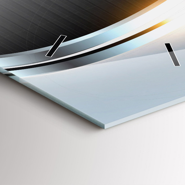 Vertical wall clock Metal abstraction