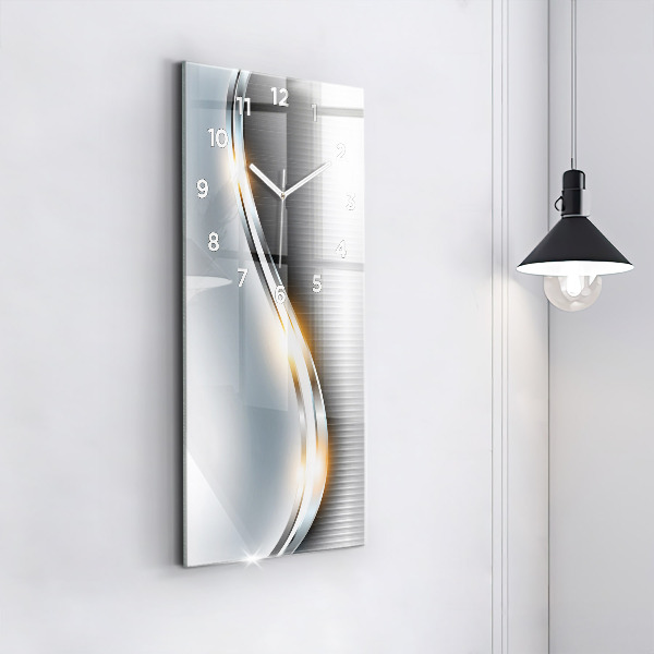 Vertical wall clock Metal abstraction