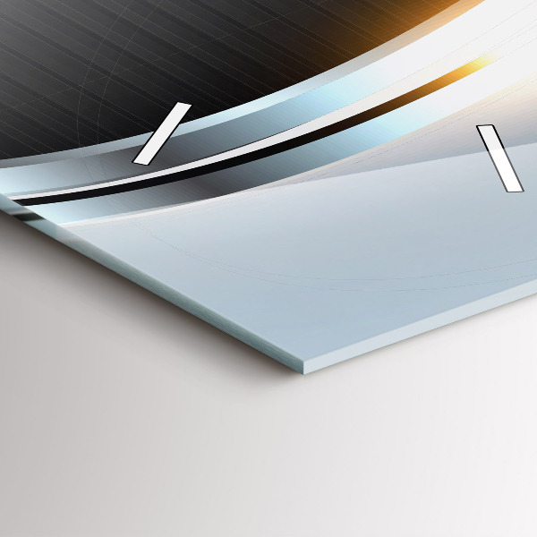 Vertical wall clock Metal abstraction