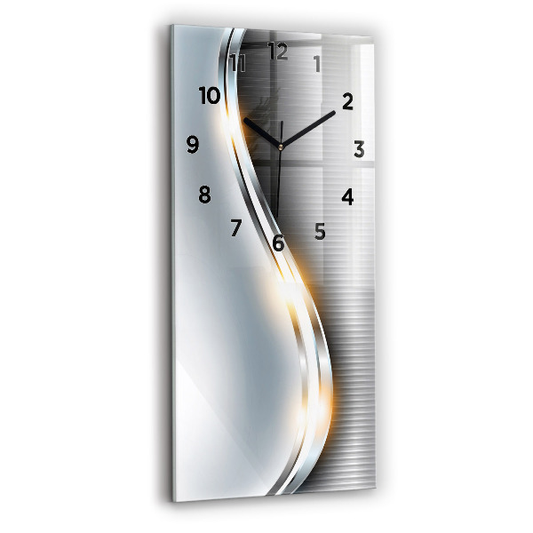 Vertical wall clock Metal abstraction