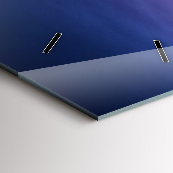 Vertical wall clock New York and the sunset