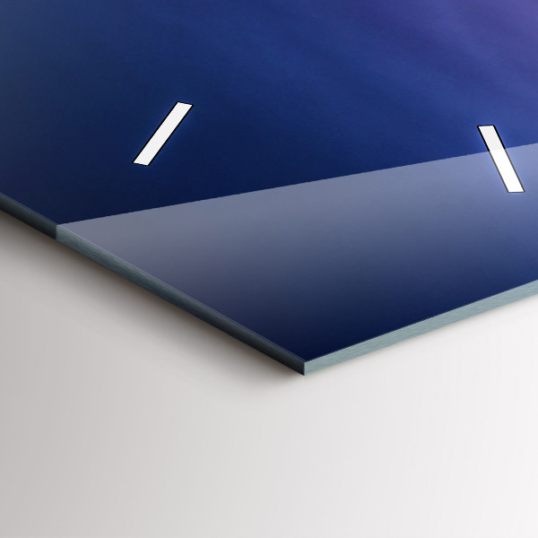 Vertical wall clock New York and the sunset