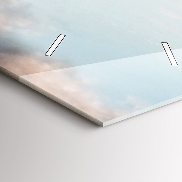 Vertical wall clock Panorama with the Eiffel Tower