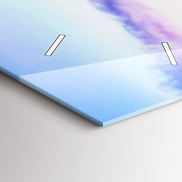 Vertical wall clock The bridge in the port in the evening