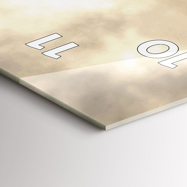 Vertical wall clock New York Towers