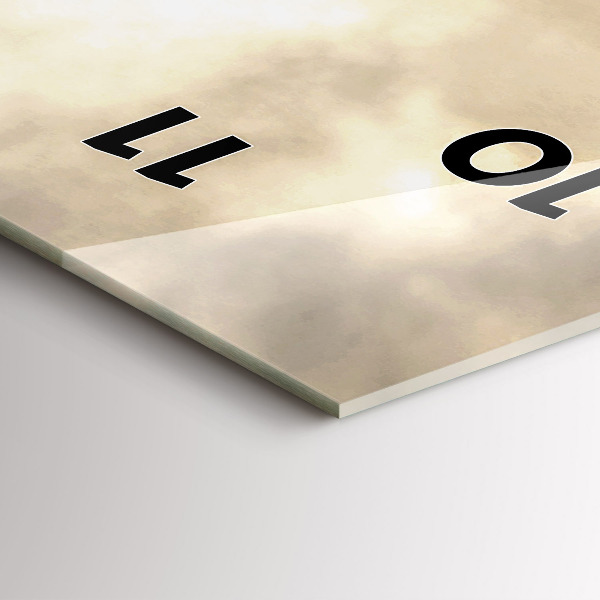 Vertical wall clock New York Towers