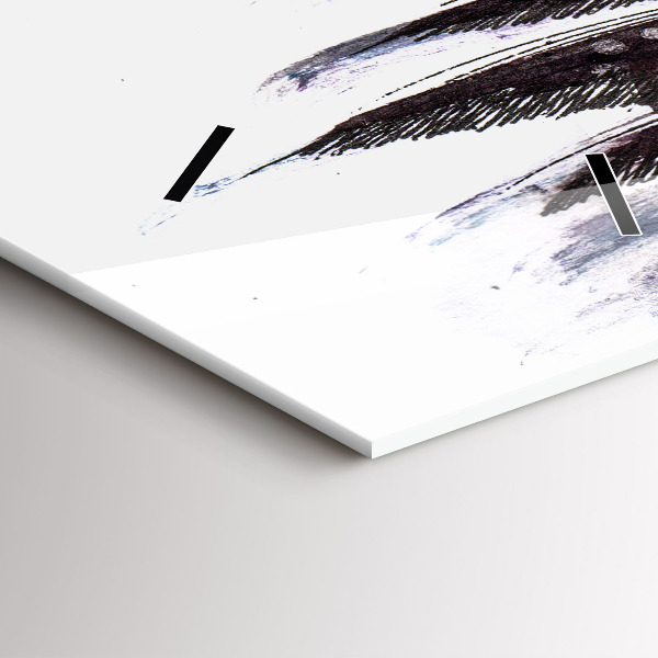 Vertical wall clock Painted Birds