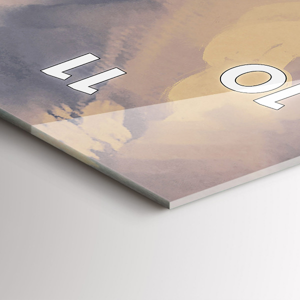 Vertical wall clock Paper ships