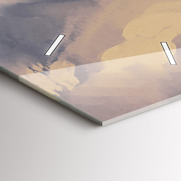 Vertical wall clock Paper ships