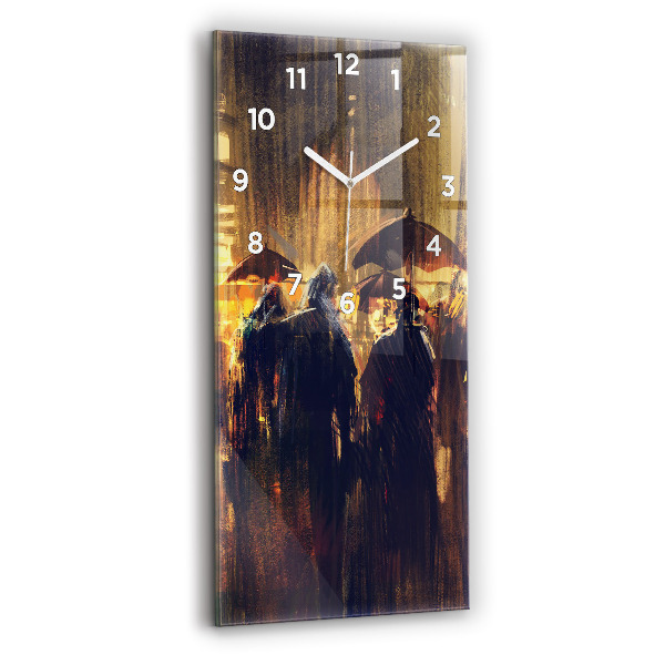 Vertical wall clock Impressionism in art Market Square