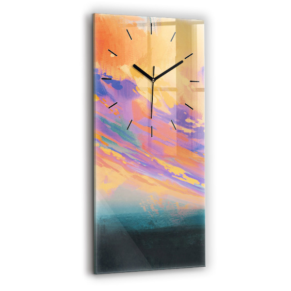 Vertical wall clock Platonic love