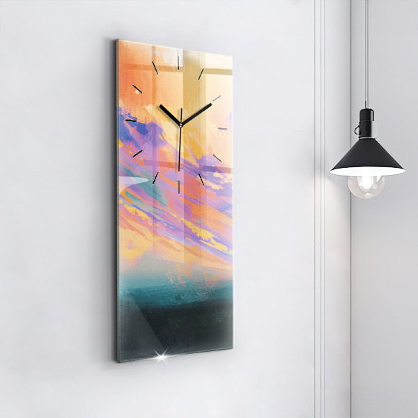 Vertical wall clock Platonic love