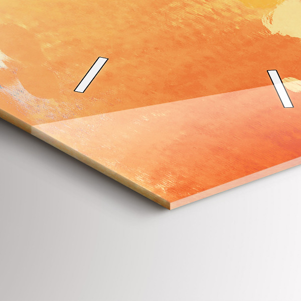 Vertical wall clock Platonic love