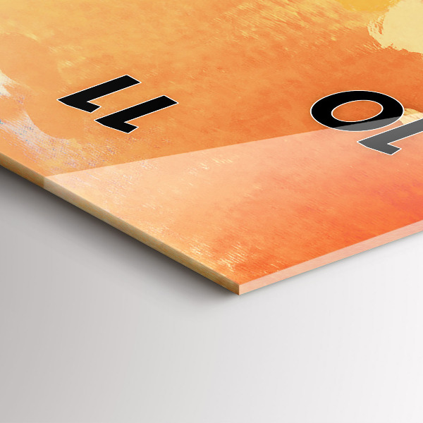 Vertical wall clock Platonic love