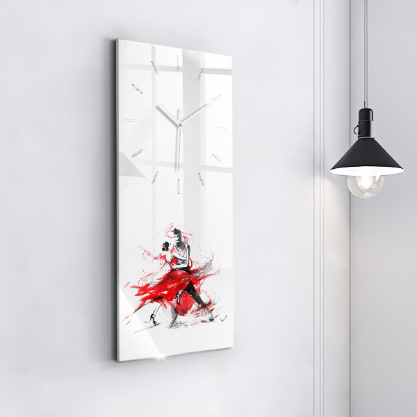 Vertical wall clock Dancing couple