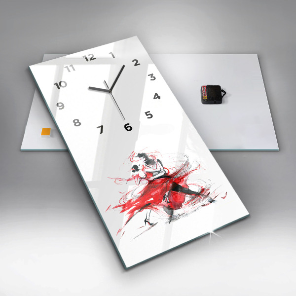 Vertical wall clock Dancing couple