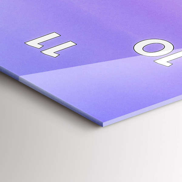 Vertical wall clock German Alps Munich