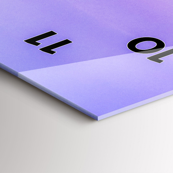 Vertical wall clock German Alps Munich