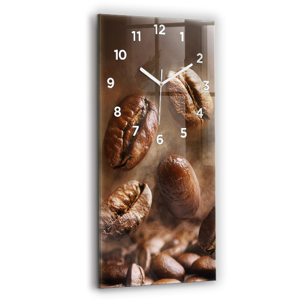 Vertical wall clock Coffee beans