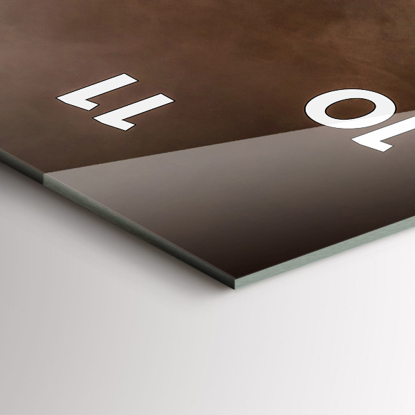 Vertical wall clock Coffee beans