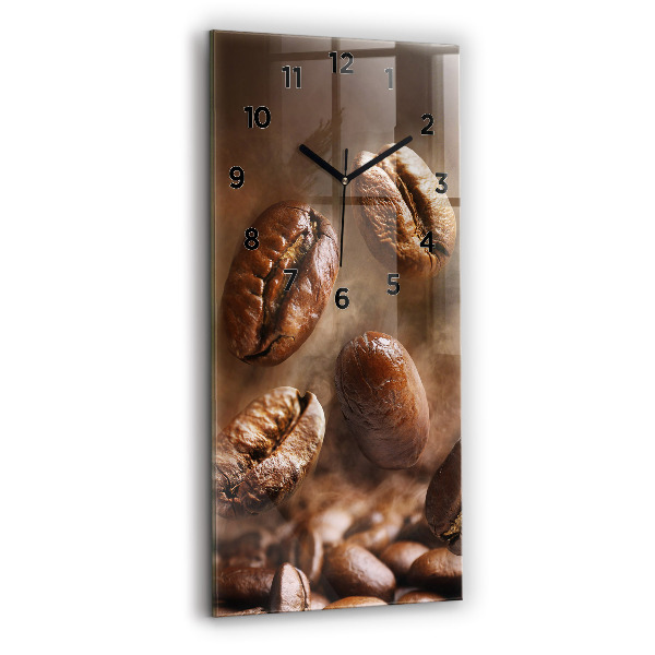 Vertical wall clock Coffee beans