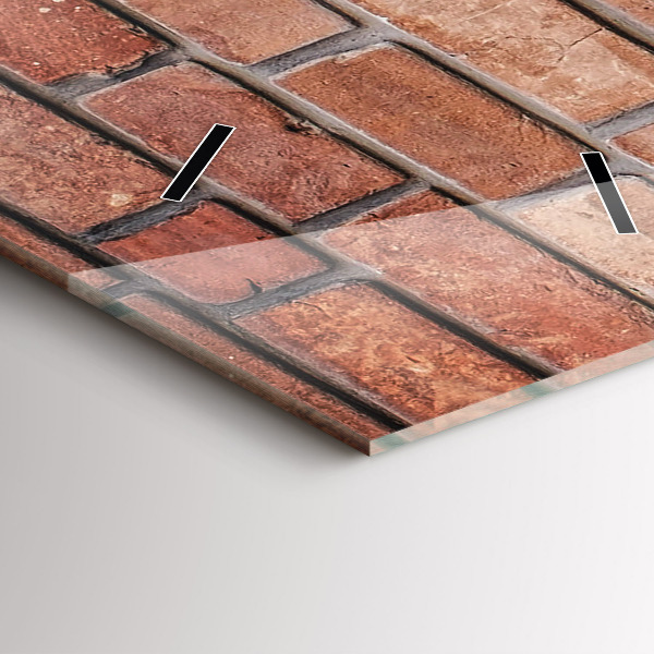 Vertical wall clock Brick wall