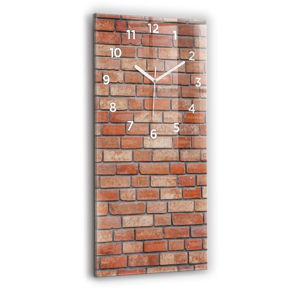 Vertical wall clock Brick wall